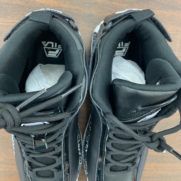 FILA Grant Hill 2 Oreo Black Grey White Basketball Shoes - Picture 5 of 8